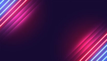Wall Mural - luminous glowing digital lines wallpaper with neon effect