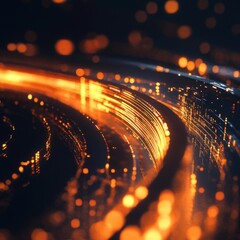 Wall Mural - stunning 3d render of futuristic light design in dynamic motion