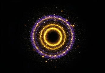 Wall Mural - spiral galaxy background, abstract looping motion background with flying particles. animated overlay