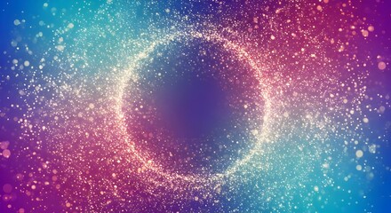 Wall Mural - abstract colorful background, abstract looping motion background with flying particles. animated ove
