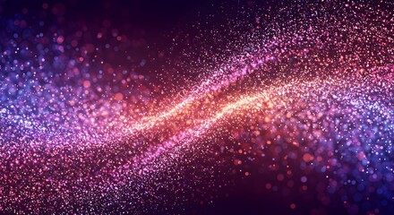 Wall Mural - abstract purple background with bubbles, abstract looping motion background with flying particles. a