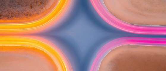 Aufkleber - Fluid Dynamics Gradient Wave Abstract Visualization - Digital Art Exploring Connectivity, Neural Network Inspiration and Next-Gen Design Aesthetics