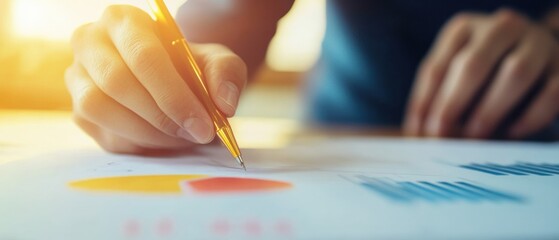 Poster - Neuroeconomic Performance Analytics Warm-Lit Minimal Data Visualization for Purpose-Driven Professional Growth Metrics and Strategic Business Intelligence