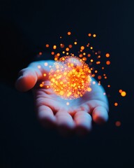 Aufkleber - Quantum Imagination Futuristic Data Visualization of Holographic Innovation - Next-Gen Tech Creativity Illuminating Digital Transformation for Visionary Professionals