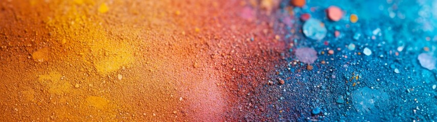 Wall Mural - vibrant abstract grunge texture, a closeup of a colorful, textured background blending rainbow hues,