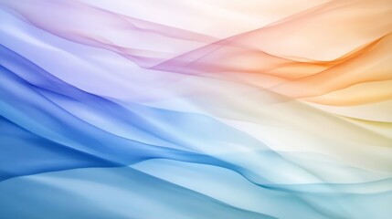 Wall Mural - Abstract flowing fabric with soft color gradients