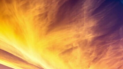 Wall Mural - vibrant sky with swirling orange and purple clouds creates dramatic and colorful sunset scene, blend