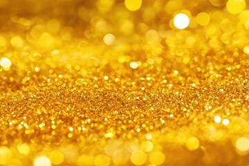 Wall Mural - sparkling gold: captivating bokeh of shimmering gold particles creating a dreamy, luxurious, abstrac