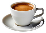 PNG A cup of Lungo beverage espresso saucer.