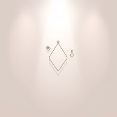 Wall Mural - Minimalist Wall Art with Geometric Jewelry Designs
