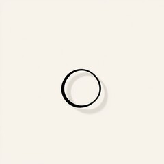 Wall Mural - Minimal Circle Shadow