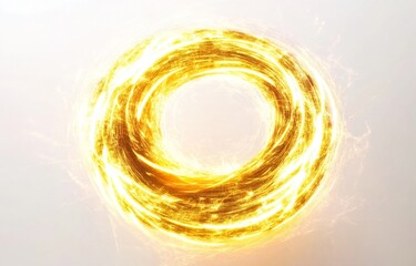 Wall Mural - golden circular energy vortex