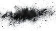 © romanets_v - Black powder explosion on white background with dust and debris