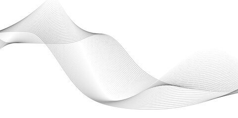 Sticker - thin wavy line abstract background. wavy line horizontal divider outline minimalist background.
