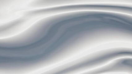 Poster - Smooth white silk texture with soft waves, elegant and luxurious fabric background