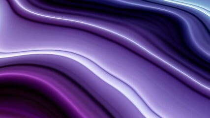 Poster - Wavy abstract purple and blue gradient texture, smooth and flowing lines