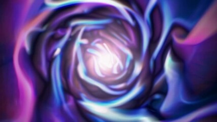 Aufkleber - Abstract vortex with swirling blue and purple lights, digital art concept
