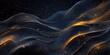 © Idressart - Waves of golden light undulating across a dark cosmic background filled with stars