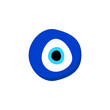 © Богдан Скрипник - An abstract symbol resembling an eye with blue, white, and black concentric circles in its design.