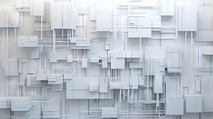 Wall Mural - background with metallic panels texture, wires and circuit. spaceship hull wall technology backgroun