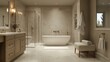 © nikomsolftwaer - Indulge in serenity luxurious bathroom elegant home gigapixel image tranquil atmosphere aesthetic view freestanding bathtub