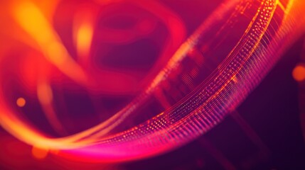 Wall Mural - abstract swirling data flow, vibrant colors