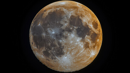 Wall Mural - serene full moon illuminated in the cloudy night sky casting a peaceful glow