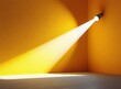 © video - Spotlight Background Vector Art with Bright Light on Yellow