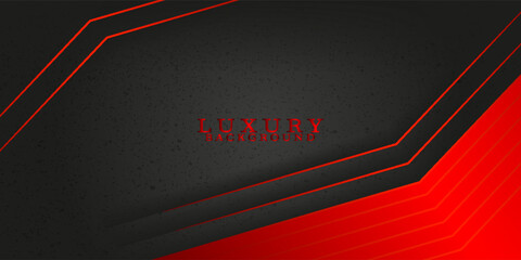 Wall Mural - luxurious abstract background overlapping on layers in dark space with red light effect decoration. 