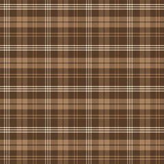 Wall Mural - plaid with twill weave repeat pattern in brown.gingham seamless pattern with stripes.checkered tarta