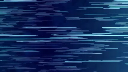 Leinwandbilder - Abstract blue digital lines on a dark background, technology concept
