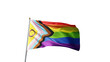 © 4KFlags.com - intersex inclusive pride flag on a transparent background, waving in the wind, lgbt flag with no background, lgbtqia, queer, symbol of the intersex gay pride, tolerance, love, transparent png, alpha