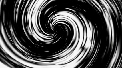 Poster - Abstract black and white spiral in motion, hypnotic swirl pattern. Visual illusion art