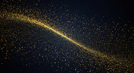Wall Mural - Timeless Elegance: Dark Blue and Gold Abstract Background