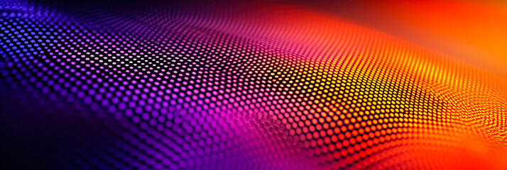 Aufkleber - A dynamic wave pattern displaying vivid colors like purple, orange, and blue flows seamlessly, creating a mesmerizing abstract design that captivates the viewer