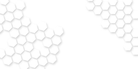 Wall Mural - abstract hexagonal geometric mesh cell texture. modern futuristic wallpaper, futuristic nature backg