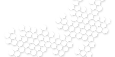 Wall Mural - abstract white hexagon concept background, soft white background, modern abstract polygonal pattern,