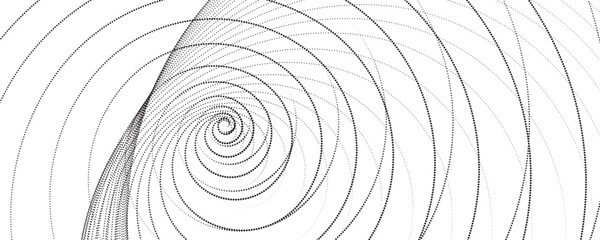 Wall Mural - abstract geometric spiral swirl line pattern background for business technology background. Geometric stroke pattern symmetric spiral swirl round wave element design. Abstract background of lines.