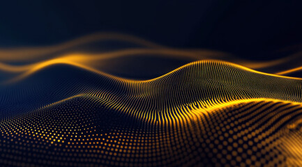 Wall Mural - abstract golden wave background