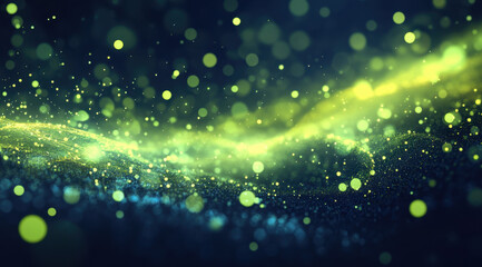 Wall Mural - abstract green energy flow background