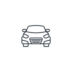 Leinwandbilder - Car icon symbol vector sign isolated on white background illustration for graphic and web design
