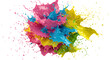 © Michael - Color Burst in Motion A Dynamic Explosion of Liquid Paint - High Quality PNG