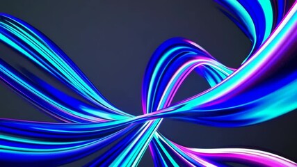 Poster - Vibrant blue and purple light trails in motion, abstract futuristic background