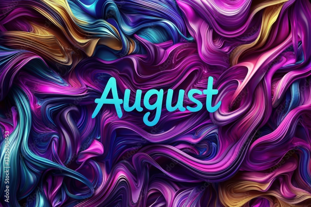 A stunning display of swirling colors in shades of purple, blue, and gold creates an abstract background.