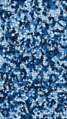 Wall Mural - Vertical Geometric Shapes Pool Ripples 4K Loop features ripple lines of water over geometric shapes with a refraction effect in a vertical ratio loop.