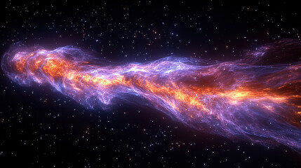 Wall Mural - astronomical phenomenon cosmic nebula in deep space digital art ethereal environment vibrant viewpoi