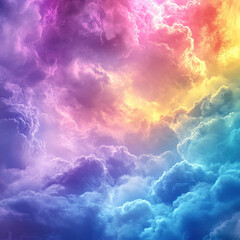 Wall Mural - Majestic cloud formation spectacle open sky nature photography vibrant environment aerial view dreamy concept