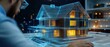 © artbot - Architect Visualizing a Modern House Design at Night