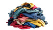© gagaphoto - Pile of clothes creating a colorful mess on transparent background