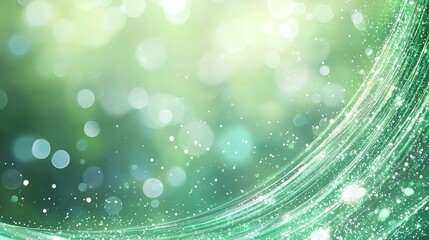 Wall Mural - an abstract background with green shamrocks for st patrick's day and springtime.